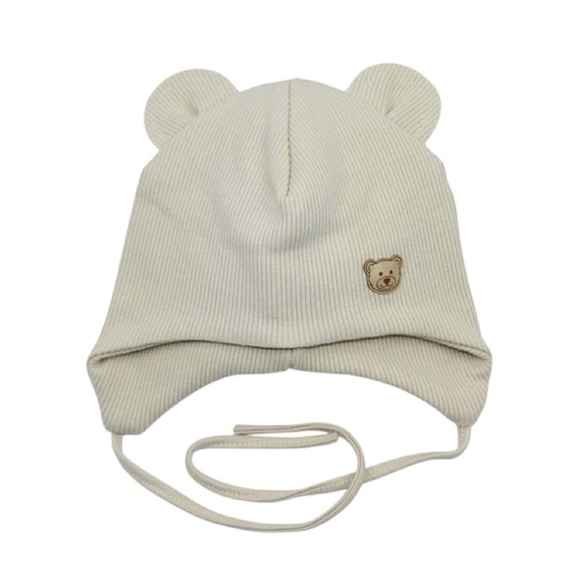 Domka, kojenecká čiapka na viazanie