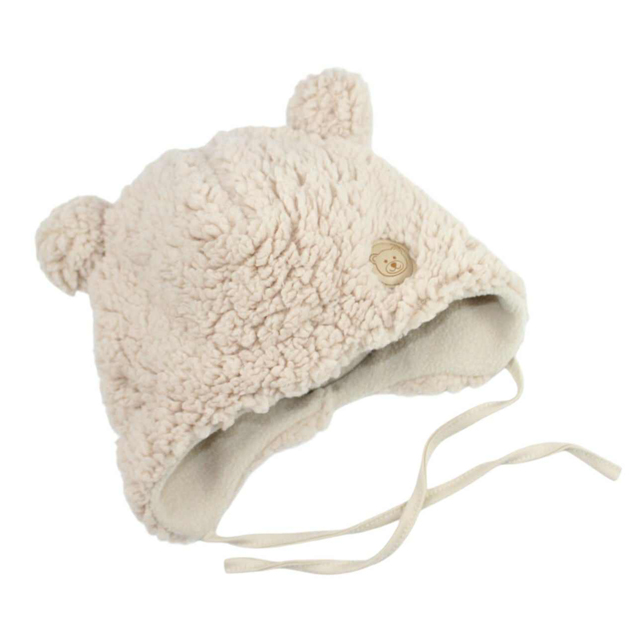 Ruby, zimná čiapka Rada, zo sherpa flísu, na viazanie