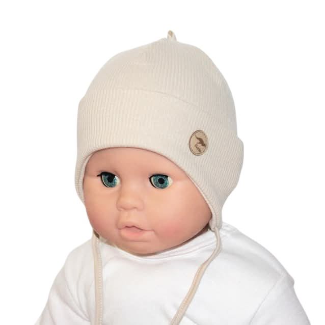  Dodo, novorodenecká čiapka na viazanie