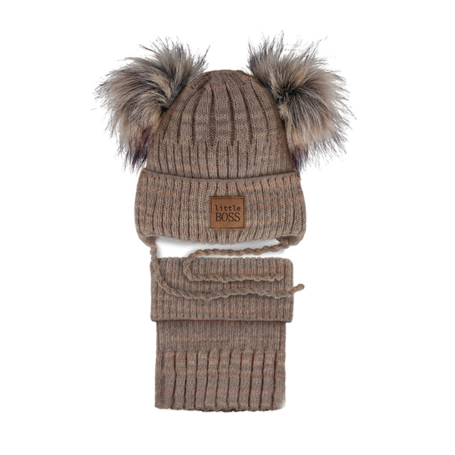 Detská súprava s nákrčníkom na viazanie 48-52 cm