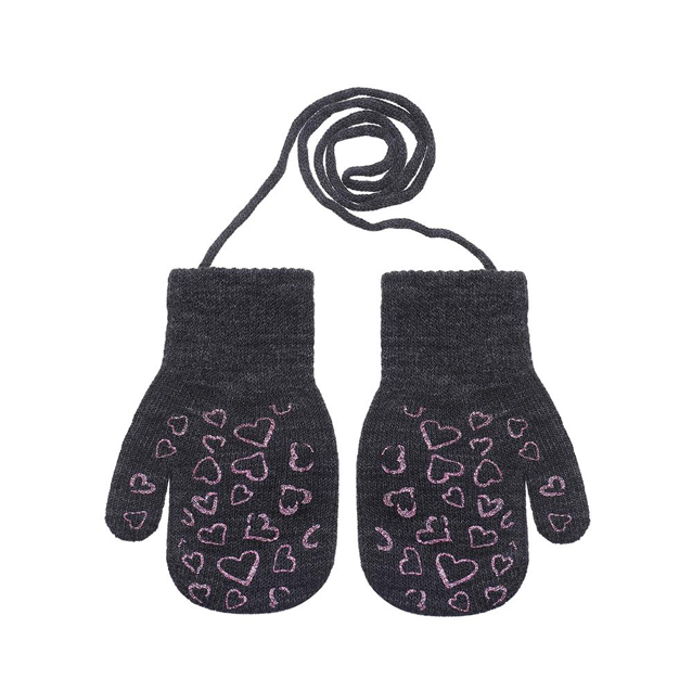 Detské palcové rukavice so šnúrkou 14 cm