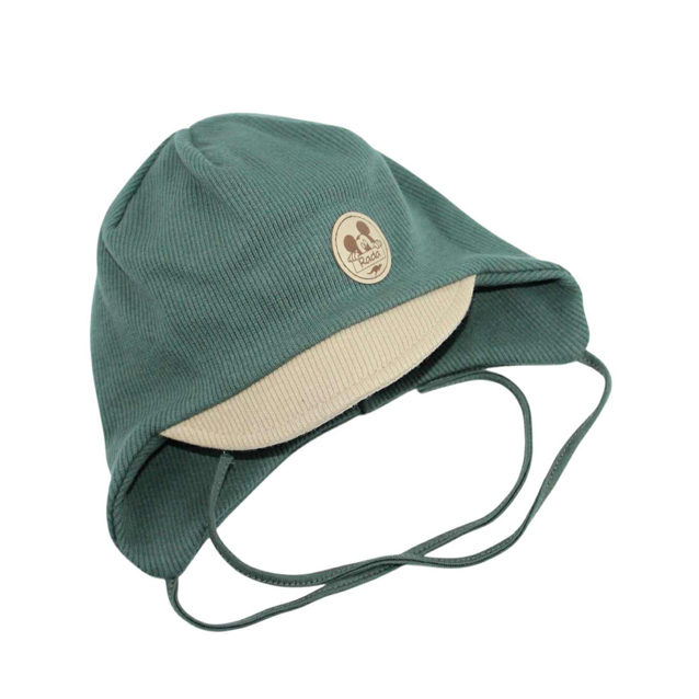 Bobik, bavlnená čiapka z rebrovaného materiálu so šiltom