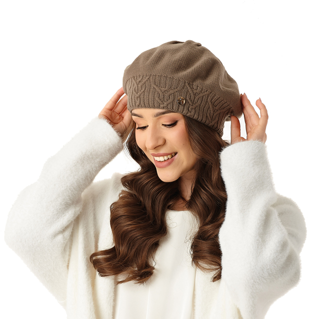 Dámska baretka na zimu Ajs 56-58 cm