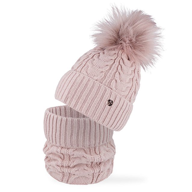 Detská zimná súprava s nákrčníkom, rolákom 50-52 cm