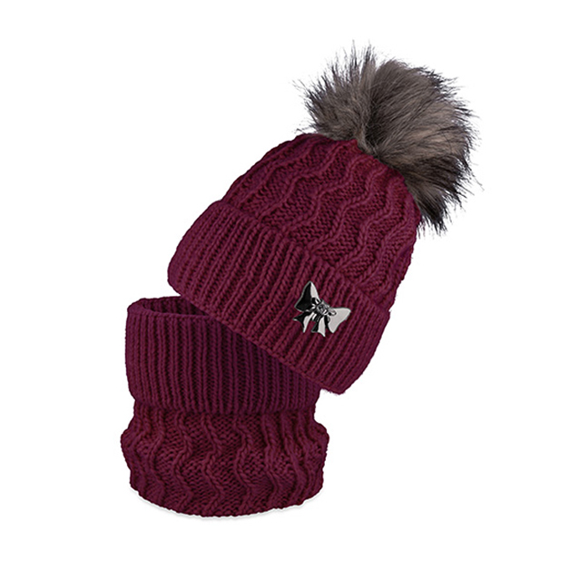 Dievčenská súprava na zimu s nákrčníkom Ajs, 52-54 cm