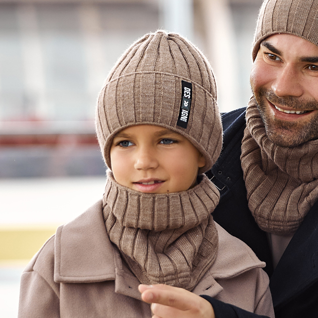 Chlapčenská súprava na zimu s nákrčníkom 52-54 cm