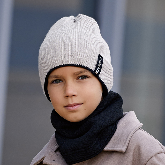 Chlapčenská obojstranná čiapka na zimu 54-56 cm