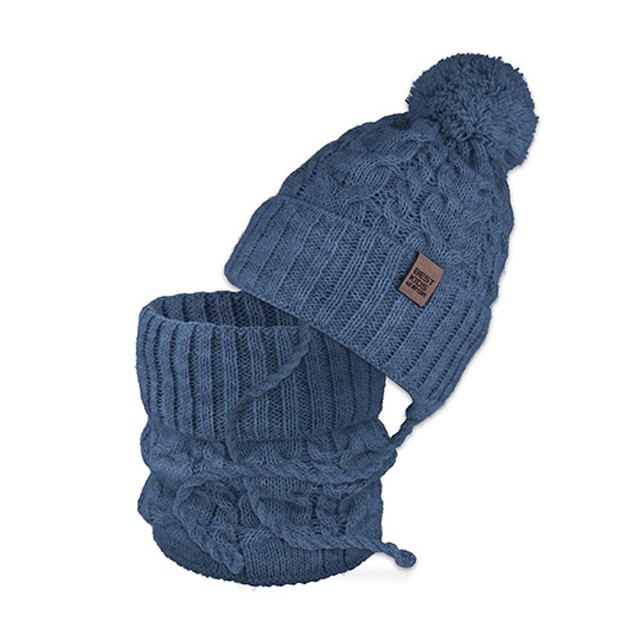 Detská súprava s nákrčníkom na viazanie 52-54 cm