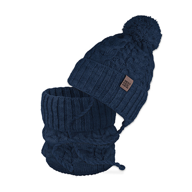 Detská súprava s nákrčníkom na viazanie 52-54 cm