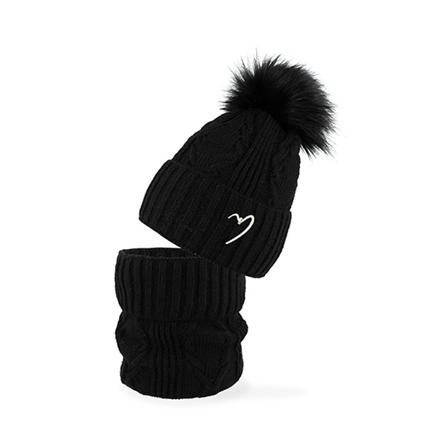 Dievčenská a dámska zimná súprava s nákrčníkom 56-58 cm